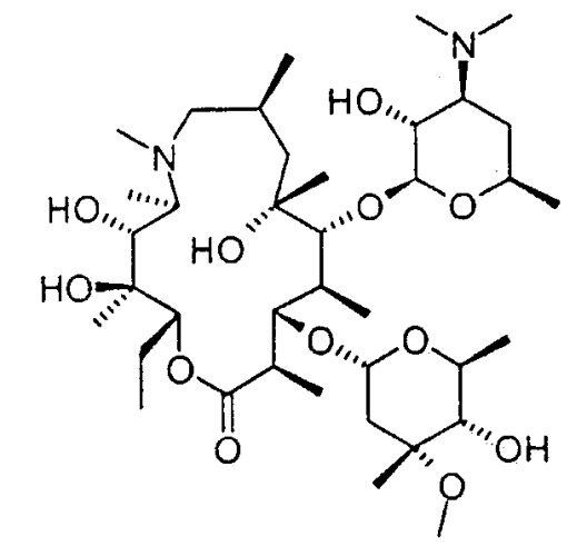 Клатрат гидрата азитромицина с 1,2-пропиленгликолем, способ его получения и содержащая его фармацевтическая композиция (патент 2253654)