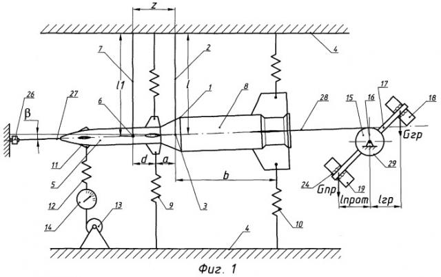 Стенд для отработки разделения стартовой и маршевой ступеней управляемых ракет (патент 2253097)