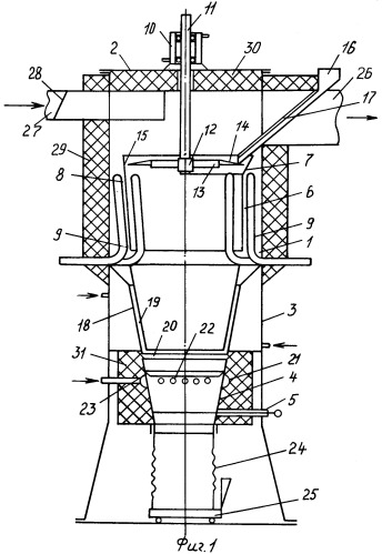 Способ и устройство для импульсной тепловой обработки сыпучих материалов (патент 2264589)
