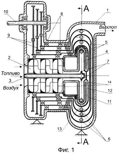 Газотурбинный струйный двигатель (патент 2441998)