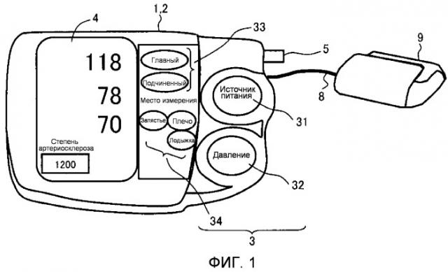 Устройство для измерения информации, имеющей отношение к кровяному давлению (патент 2506038)