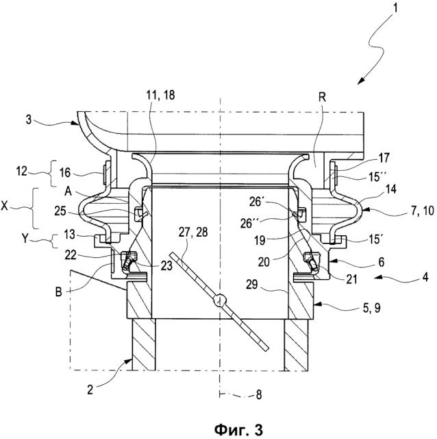 Устройство для механического и по текучей среде соединения двух конструкционных элементов (патент 2597726)