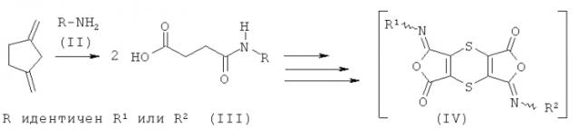 Способ получения дитиинтетракарбоксидиимидов (патент 2570422)