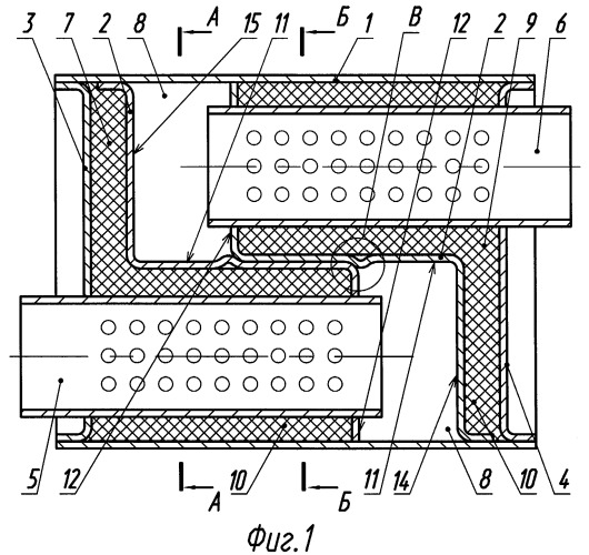 Глушитель шума выпуска газов двигателя внутреннего сгорания (патент 2272155)