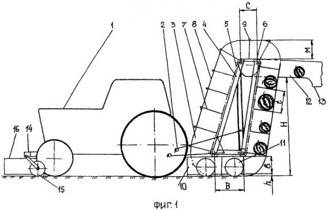 Подборщик-погрузчик плодов бахчевых культур (патент 2332833)