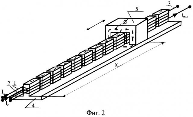 Фазовый датчик линейных перемещений (патент 2272244)
