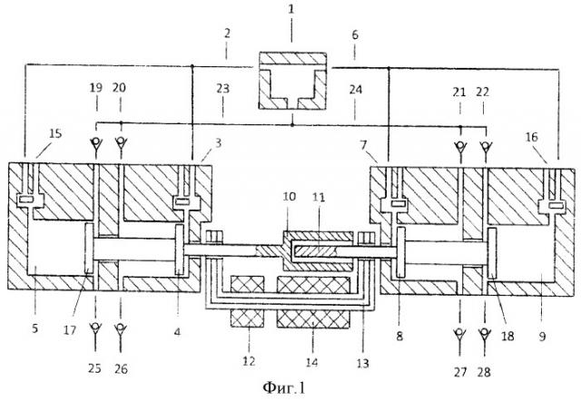 Способ продувки камеры сгорания свободнопоршневого двухцилиндрового энергомодуля с общей внешней камерой сгорания и линейным электрогенератором (патент 2476699)