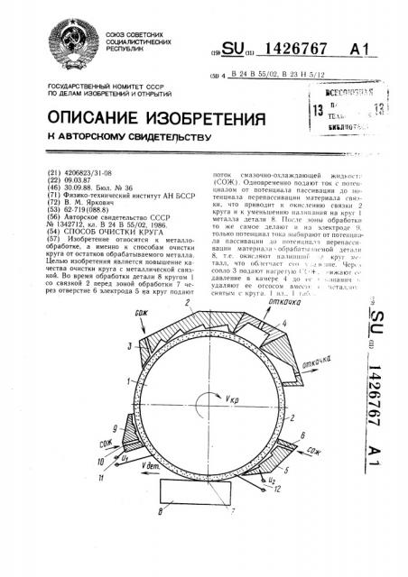 Способ очистки круга (патент 1426767)