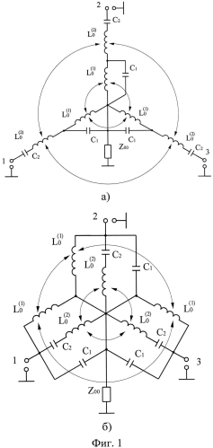 Циркулятор на сосредоточенных элементах с двукратным изменением направления циркуляции (патент 2571526)
