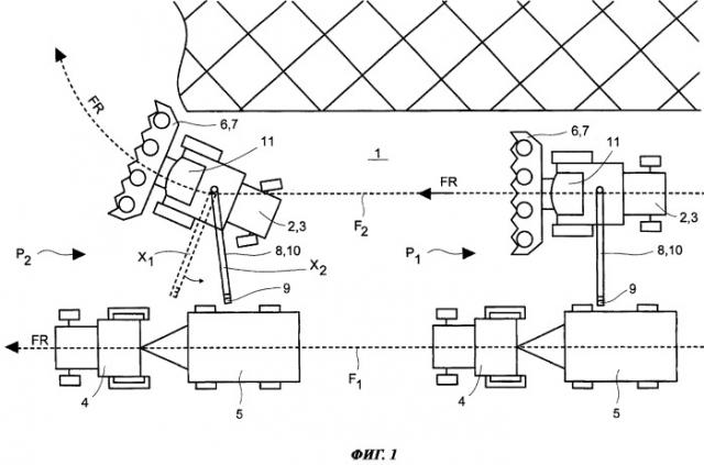 Уборочная сельхозмашина с перегрузочным устройством (патент 2495558)
