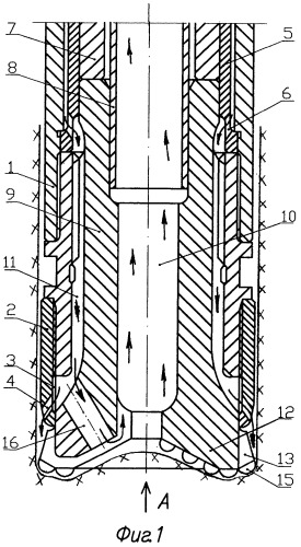 Снаряд буровой с обратной циркуляцией шлама (патент 2463432)