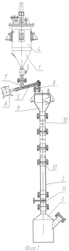 Противоточный реактор с кипящим слоем (патент 2542242)