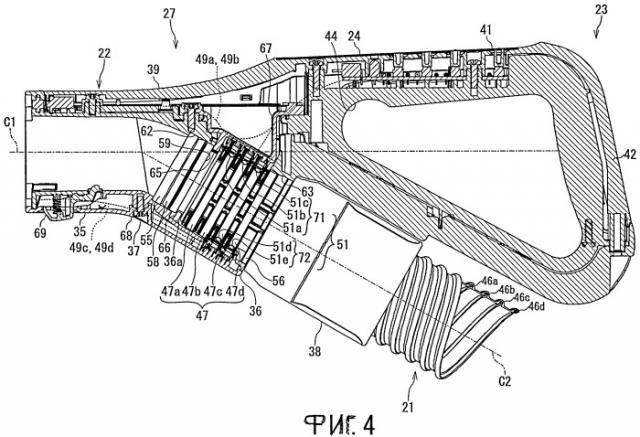 Пылесос и его узел шланга (патент 2483666)