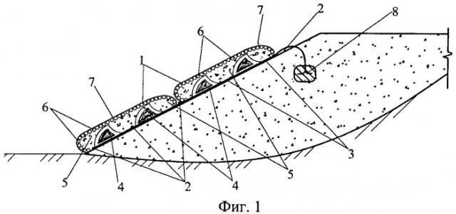 Способ возведения откосного крепления биопозитивной конструкции (патент 2351708)