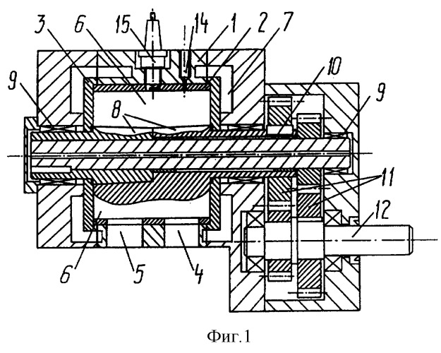 Роторно-лопастной двигатель внутреннего сгорания (патент 2292470)