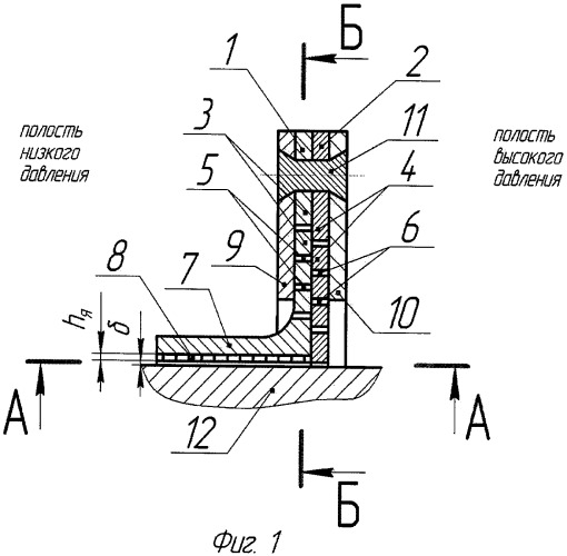 Пальчиковое уплотнение с сотовой структурой (патент 2416752)