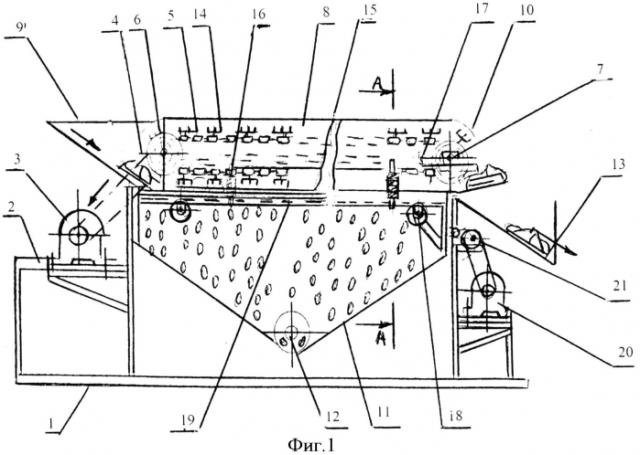 Устройство для отделения семян подсолнуха от корзины (патент 2572492)