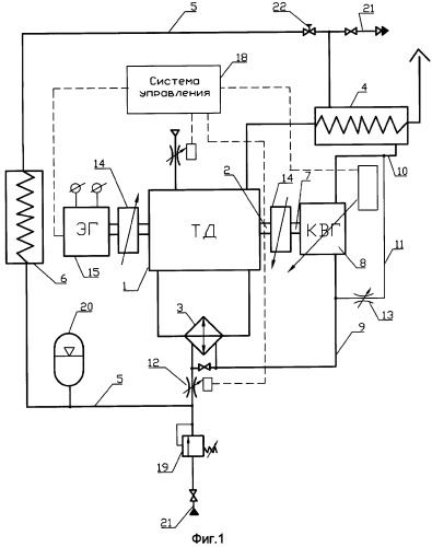 Энергоустановка (патент 2326257)