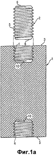 Узел с резьбовым соединением для угольных и/или графитовых электродных колонок (патент 2302710)