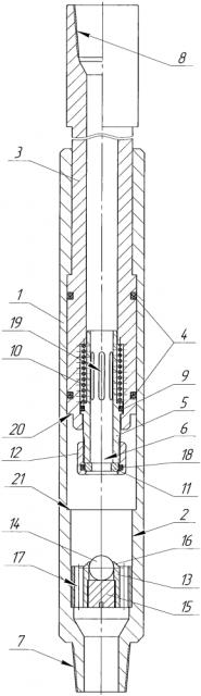 Перепускной клапан для скважинного гидродомкрата (патент 2601886)