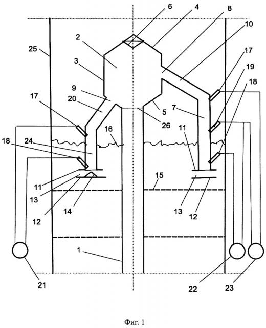 Распределитель катализатора и транспортного газа для системы реактор - регенератор дегидрирования парафиновых углеводородов с3-с5 с кипящим слоем (патент 2652195)