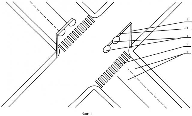 Оборудование нерегулируемого пешеходного перехода (патент 2660802)
