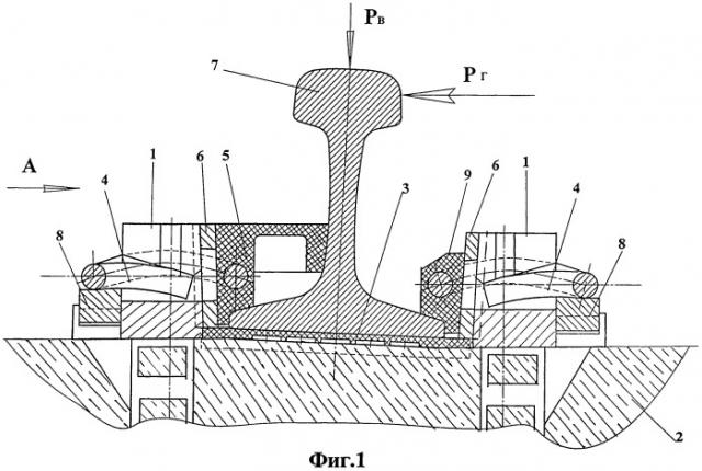 Усиленное рельсовое скрепление (патент 2437976)