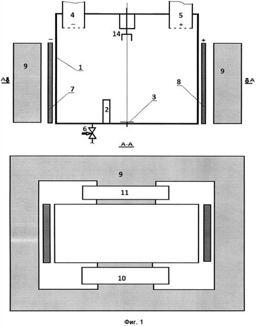 Устройство разложения воды на кислород и водород электромагнитными полями (патент 2645504)