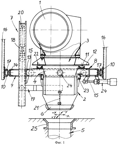 Устройство для загрузки печных камер коксовой печи (патент 2477743)