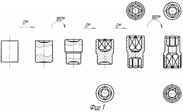 Способ изготовления головок торцовых ключей со ступенчатой наружной поверхностью (патент 2254201)
