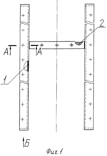 Рама корпуса электролизера с горизонтальным ртутным катодом (патент 2284371)