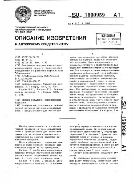 Способ детальной сейсмической разведки (патент 1500959)