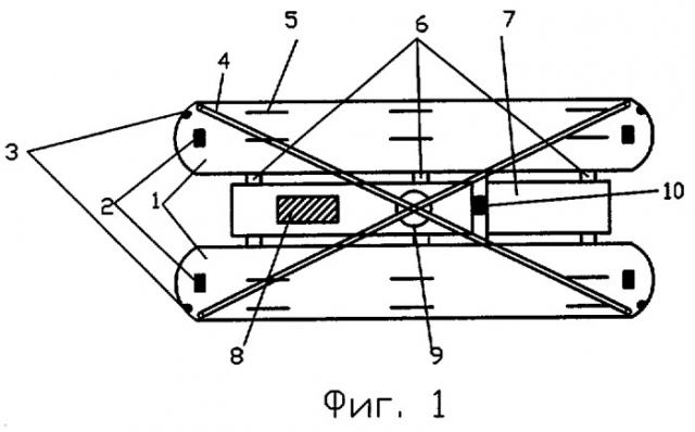 Легкая быстроразъемная плавучая установка для создания и восстановления пляжей (патент 2287641)
