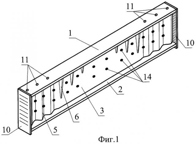 Балка композиционной структуры с гофрированными элементами (патент 2409728)