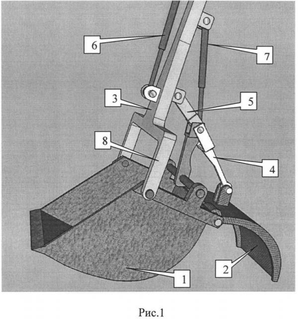 Рабочее оборудование гидравлического экскаватора (патент 2612183)