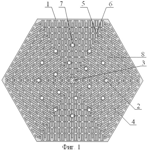 Опорная решетка-фильтр для тепловыделяющей сборки ядерного реактора (патент 2533168)