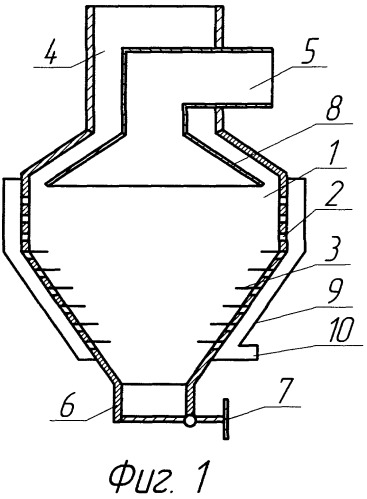 Воздушный двухпродуктовый классификатор (патент 2414969)