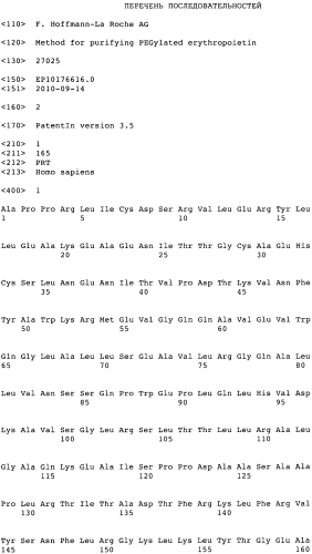 Способ очистки пегилированного эритропоэтина (патент 2566267)