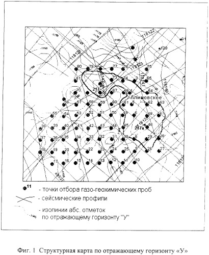 Способ геохимического тестирования локальных объектов при прогнозе нефтеносности (патент 2298816)
