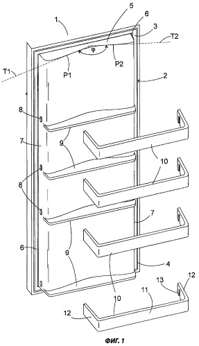 Дверь холодильного аппарата (патент 2413144)