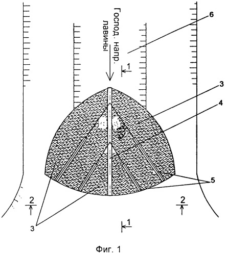 Способ возведения противолавинного сооружения комбинированной конструкции (патент 2449076)