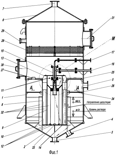 Способ получения нитрата аммония и устройство для его осуществления (патент 2259319)