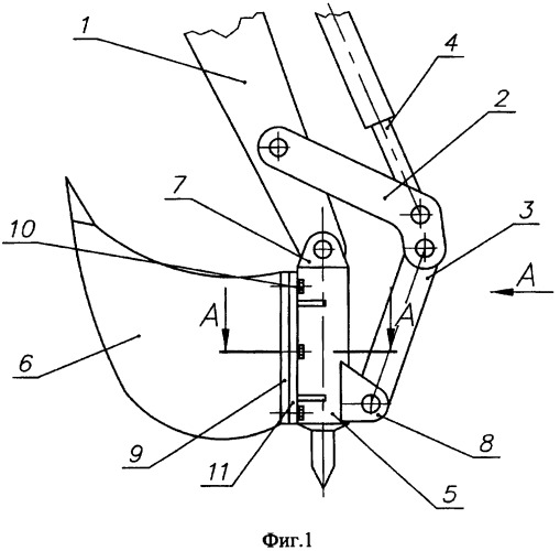 Рабочее оборудование экскаватора (патент 2373335)