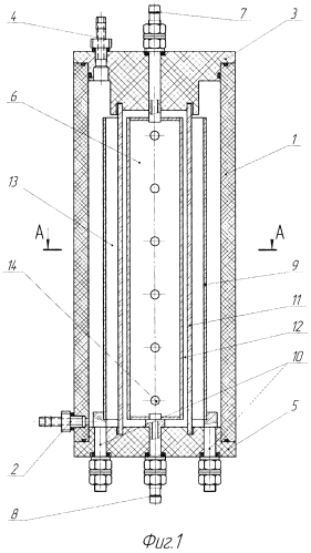 Электрохимическая модульная ячейка для обработки растворов электролитов (патент 2581054)