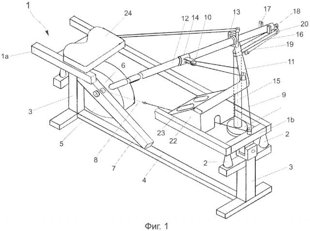 Тренажер для тренировки гребцов академической гребли (патент 2606075)