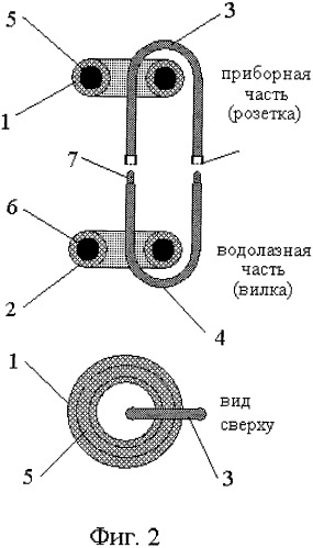 Подводный электрический разъем (патент 2419931)