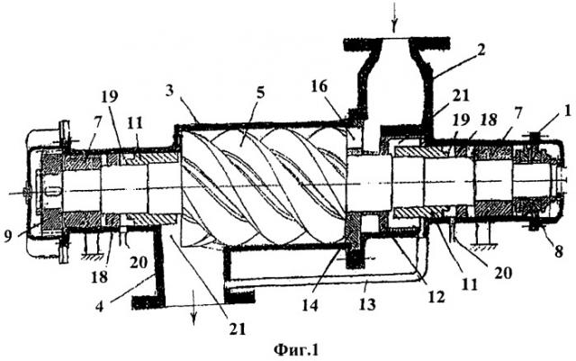 Паровая винтовая машина (патент 2464427)