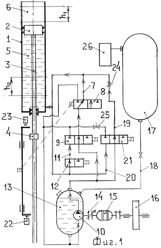 Гидравлический привод подъемного устройства (патент 2262004)