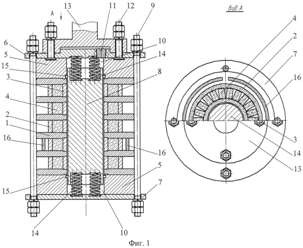 Инерционный магнитожидкостный демпфер (варианты) (патент 2549592)