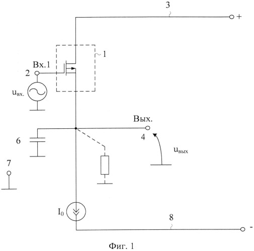 Быстродействующий истоковый повторитель напряжения (патент 2536671)